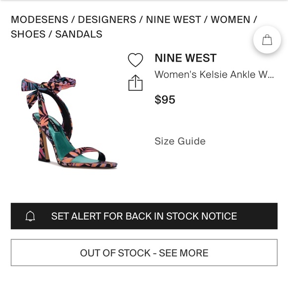 Nine West Kelsie Ankle Tie 🎀 Heels Women’s size 7 - Picture 3 of 17